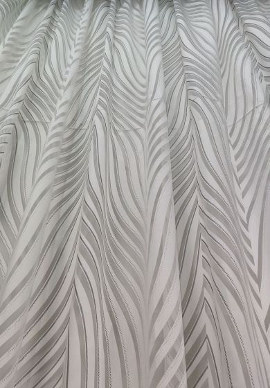 tenda a metro in tulle con base orlata altezza 3,7metri 12 Tenda a Metro in Devorè Grigio