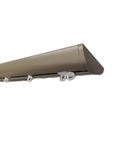 binario per tenda in alluminio sistema a onda a soffitto 12 Binario a Onda a Soffitto Modello Arco Tortora