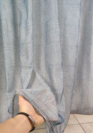 Tenda a Metro in Bouclè unito blu