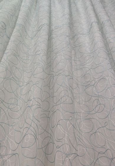 tenda a metro in bouclè effetto lino gialla alta 320 cm 8 Tenda a Metro in Bouclè Effetto Lino azzurro