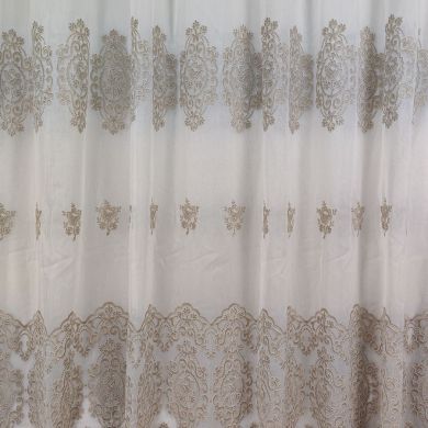 Tenda a Metro in Bouclè Effetto Lino Tortora