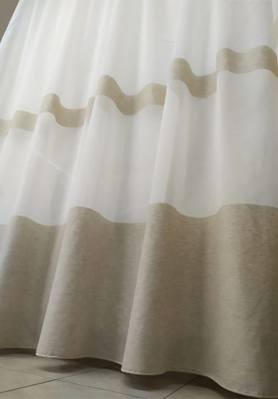 Tenda a Metro in Bouclè Effetto Lino con base Piombata