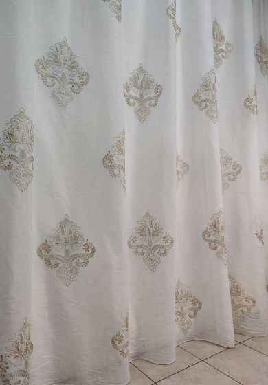 Tenda a Metro in Bouclè Effetto Lino beige