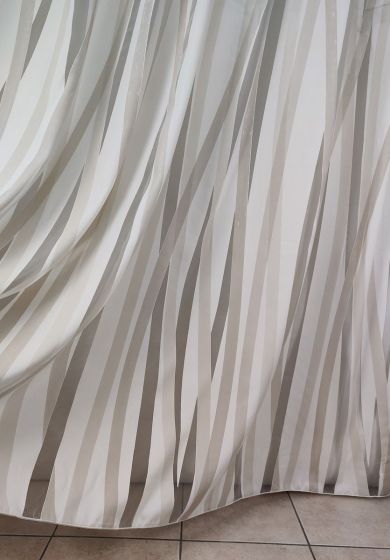 tenda a metro in devorè bianco 7 Tenda a Metro in Devorè Beige