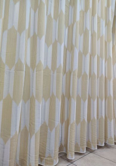 tenda a metro in bouclè effetto lino 12 Tenda a Metro in Bouclè Effetto Lino Giallo