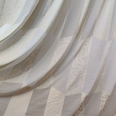 Tenda a Metro in Bouclè Effetto Lino Beige h310