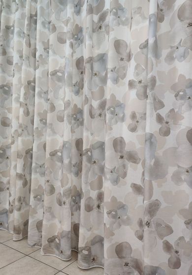 Tenda a Metro in Bouclè Effetto Lino Tortora