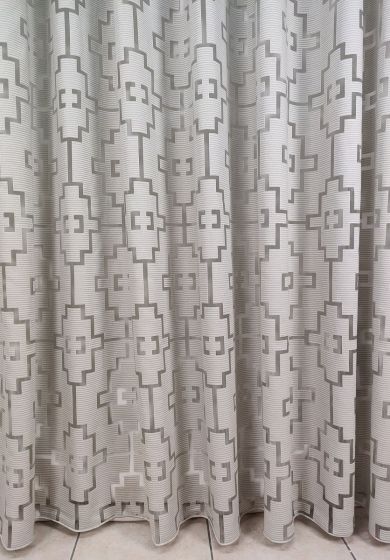 tenda a metro in devorè grigio h280 1 Tenda a Metro in Devorè Grigio h280