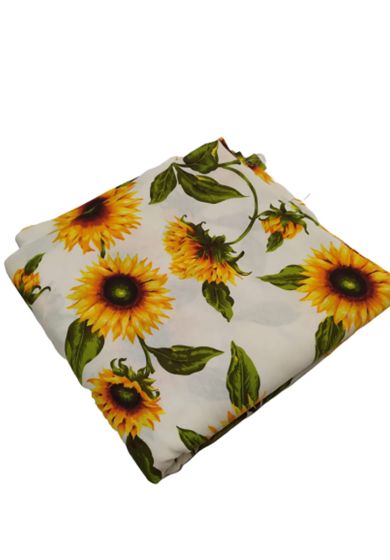 Tappezzeria in Cotone Stampato 280 cm x 280 cm Girasole