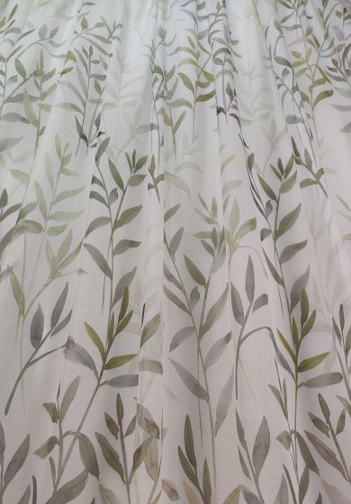 tenda a metro in bouclè effetto lino palme 1 Tenda a Metro in Bouclè Effetto Lino Palme