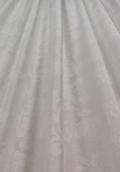 Tenda a Metro in Bouclè Effetto Lino Fiore Bianco