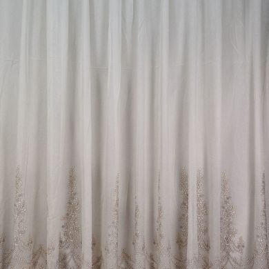 Tenda a Metro in Bouclè Effetto Lino Beige