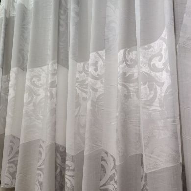 Tenda a Metro in Bouclè Effetto Lino Grigio