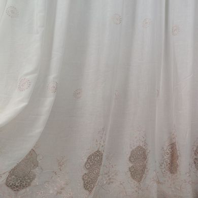 Tenda a Metro in Bouclè Effetto Lino Rosa