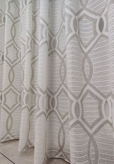 tenda a metro in devorè onda beige 12 Tenda a Metro in Devorè Tortora