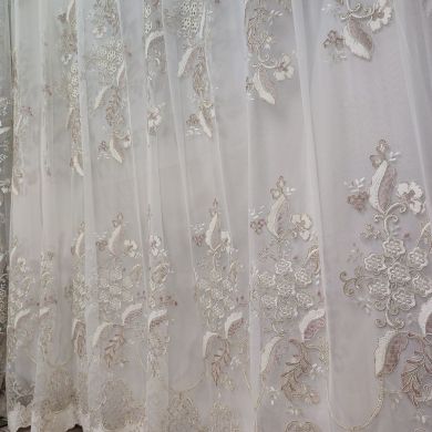 Tenda a Metro in Tulle con Base Orlata Altezza 3 Metri Rosa