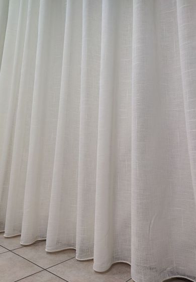 tenda a metro in georgette morbido naturale 6 Tenda a Metro in Bouclè unito Beige