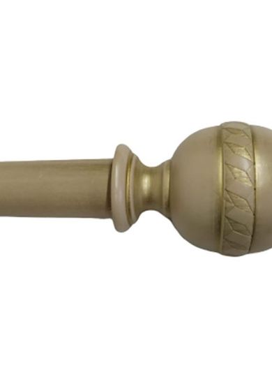 Bastone per Tenda in Legno Rifinito a Mano Sistema a Corda Largo 2 Metri Completo di Staffe e 20 Anelli Artigianale Diametro Bastone 35 mm