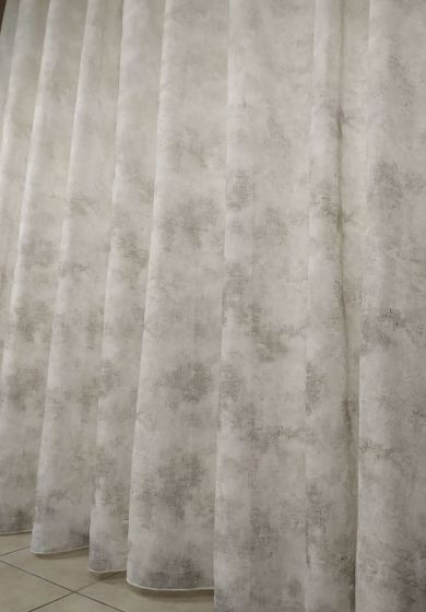 Tenda a Metro in Bouclè Effetto Lino Grigia