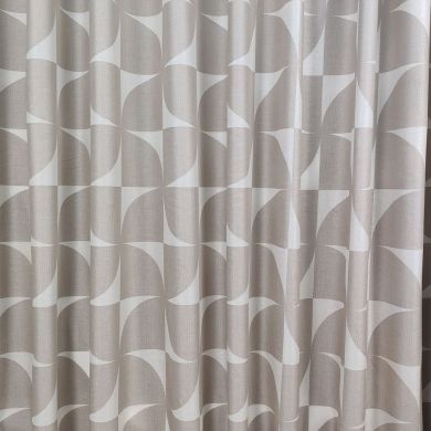 Tenda a Metro in Bouclè Effetto Lino Tortora