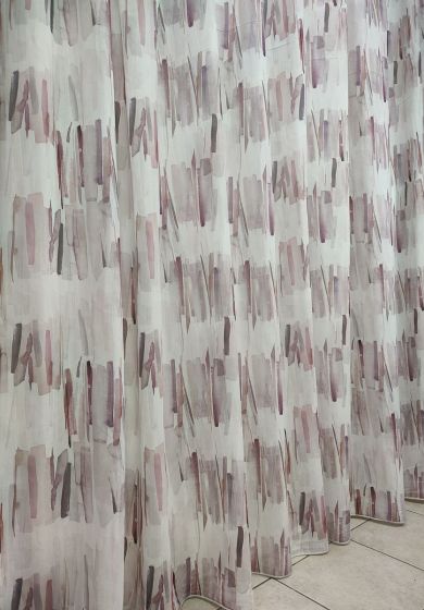 Tenda a Metro in Bouclè Effetto Lino Viola