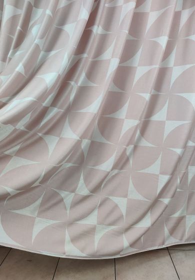 Tenda a Metro in Bouclè Effetto Lino Rosa