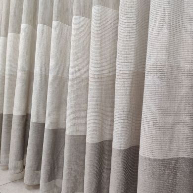 Tenda a Metro in Bouclè Effetto Lino Tortora