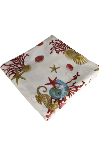 tappezzeria in cotone stampato cm 280x280 12 Tappezzeria in Cotone Stampato cm 280 x 280 Corallo