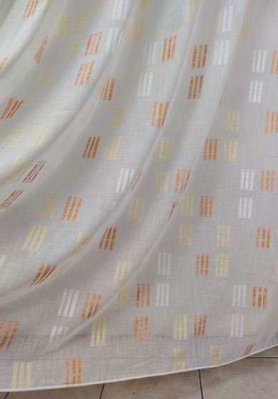 Tenda a Metro in Bouclè Effetto Lino Arancio