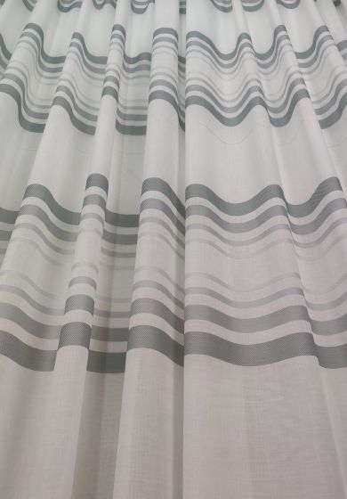 tenda a metro in bouclè effetto lino blu 5 Tenda a Metro in Bouclè Effetto Lino Ottanio