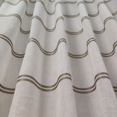 Tenda a Metro in Bouclè Effetto Lino Tortora