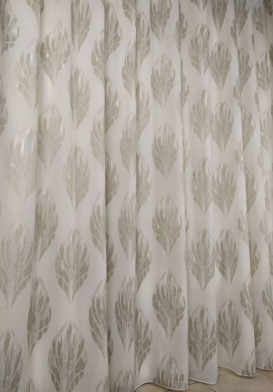 tenda a metro in bouclè effetto lino 10 Tenda a Metro in Bouclè Effetto Lino Tortora Alta 3,10