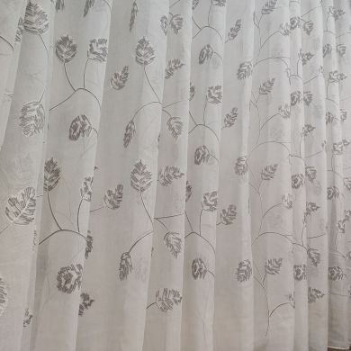 Tenda a Metro effetto lino Grigio