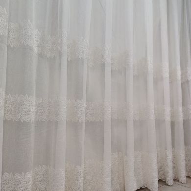 Tenda a Metro in Bouclè Effetto Lino Bianco Naturale