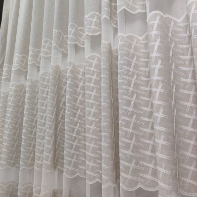 Tenda a Metro in Bouclè Effetto Lino Tortora