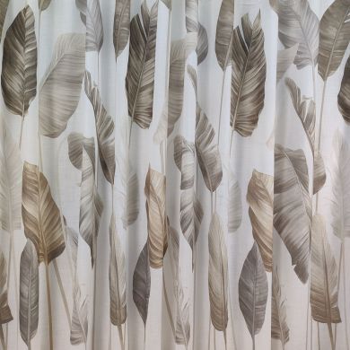 Tenda a Metro in Bouclè Effetto Lino Tortora