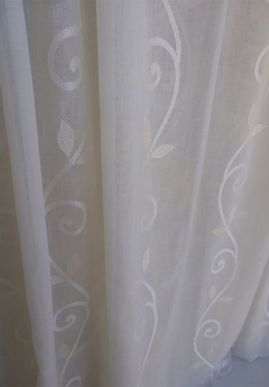 tenda a metro in bouclè effetto lino con base piombata altezza 3 metri 6 Tenda a Metro in Bouclè Effetto Lino con base Piombata