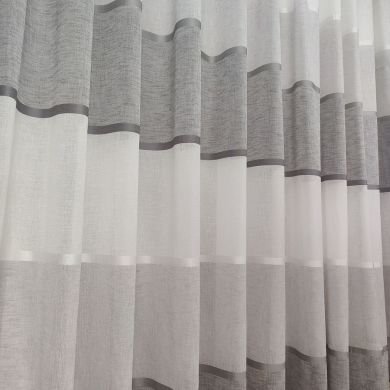 Tenda a Metro in Bouclè Effetto Lino Grigio