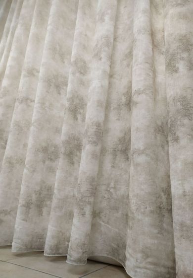 Tenda a Metro in Bouclè Effetto Lino Tortora