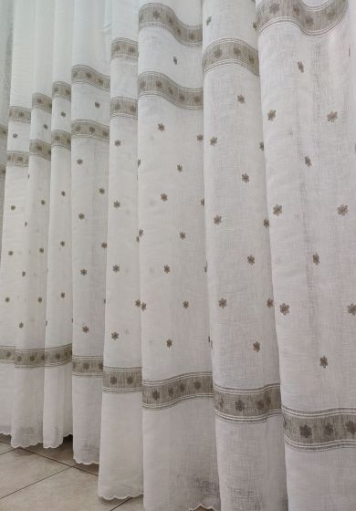 Tenda a Metro in Bouclè Effetto Lino Alta320cm