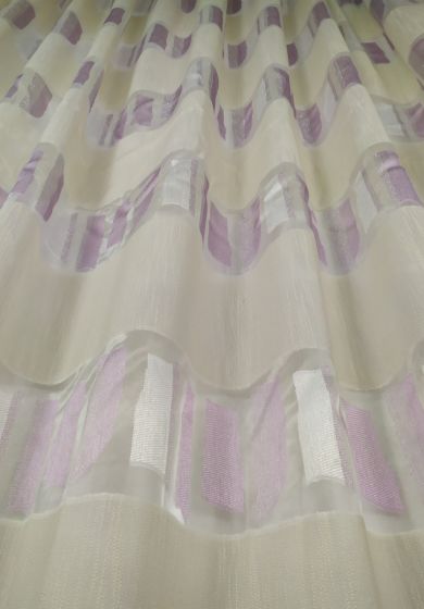 Tenda a Metro in Bouclè Effetto Lino con Base Piombata Altezza 3 Metri