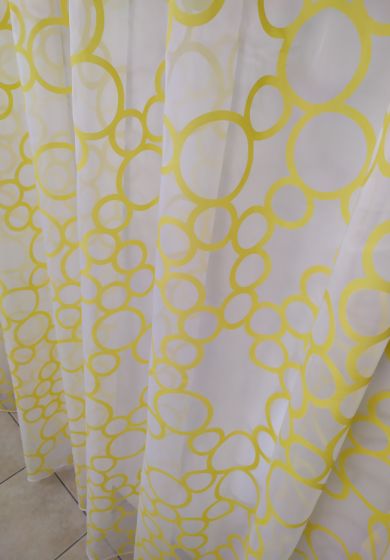 Tenda a Metro in Devorè Base Piombata Giallo