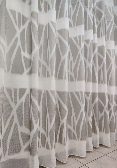 Tenda a Metro in Bouclè Effetto Lino Beige