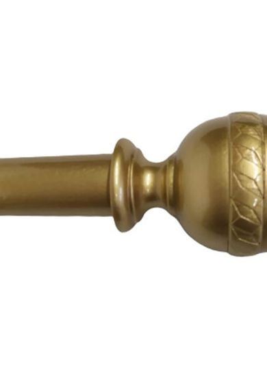 Bastone per Tenda in Legno Rifinito a Mano Sistema a Corda Largo 2 Metri Completo di Staffe e 20 Anelli Artigianale Diametro Bastone 35 mm