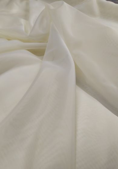 Tenda a Metro in Organza con Base Piombata Altezza 3 Metri Panna