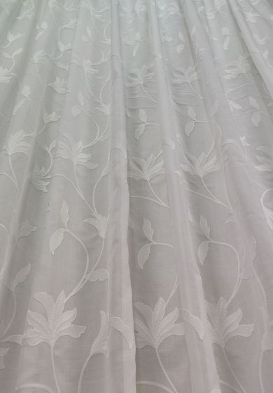 tenda a metro in bouclè effetto lino 6 Tenda a Metro in Bouclè Effetto Lino Bianco