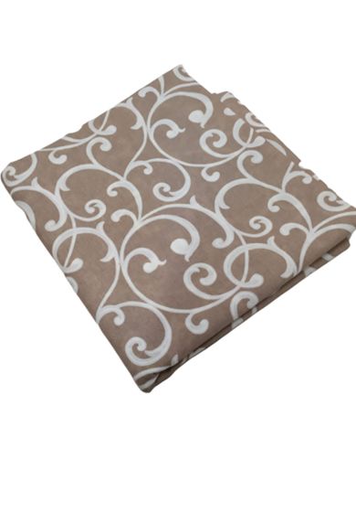 Tappezzeria in Cotone Stampato 280 cm x 280 cm  Tortora