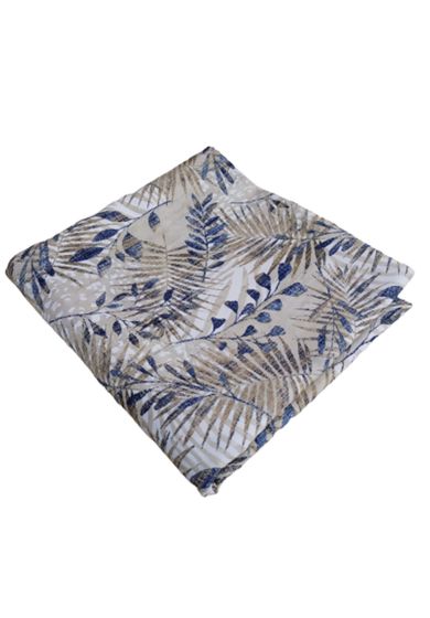 Tappezzeria in Cotone Stampato 280 cm x 280 cm Blu