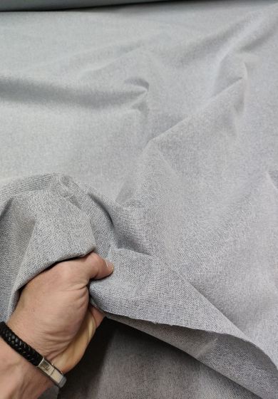 tenda a metro in bouclè effetto lino 6 Tende a metro Oscurante per Interni Grigio Polvere