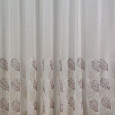 Tenda a Metro in Bouclè Effetto Lino Balza Rosa